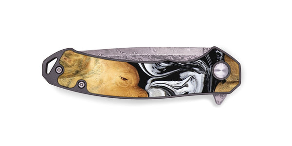 EDC Wood Pocket Knife - Salina (Black & White, 744951)