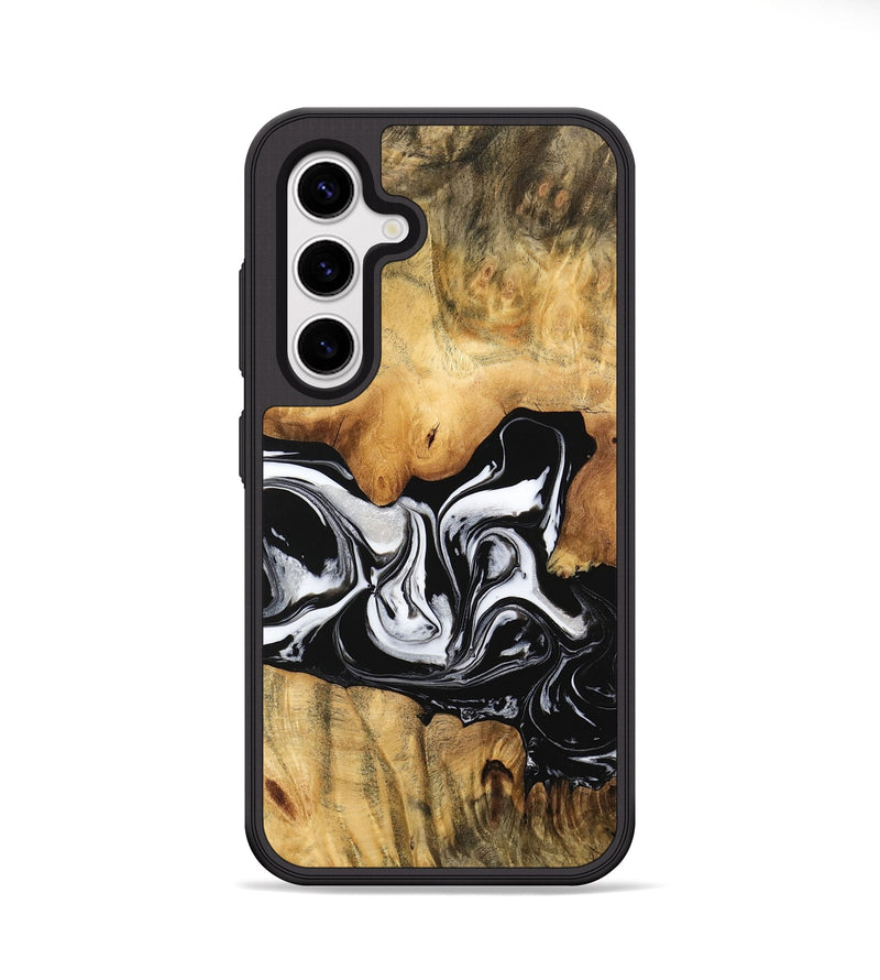 Galaxy S25 Wood Phone Case - Salina (Black & White, 744951)