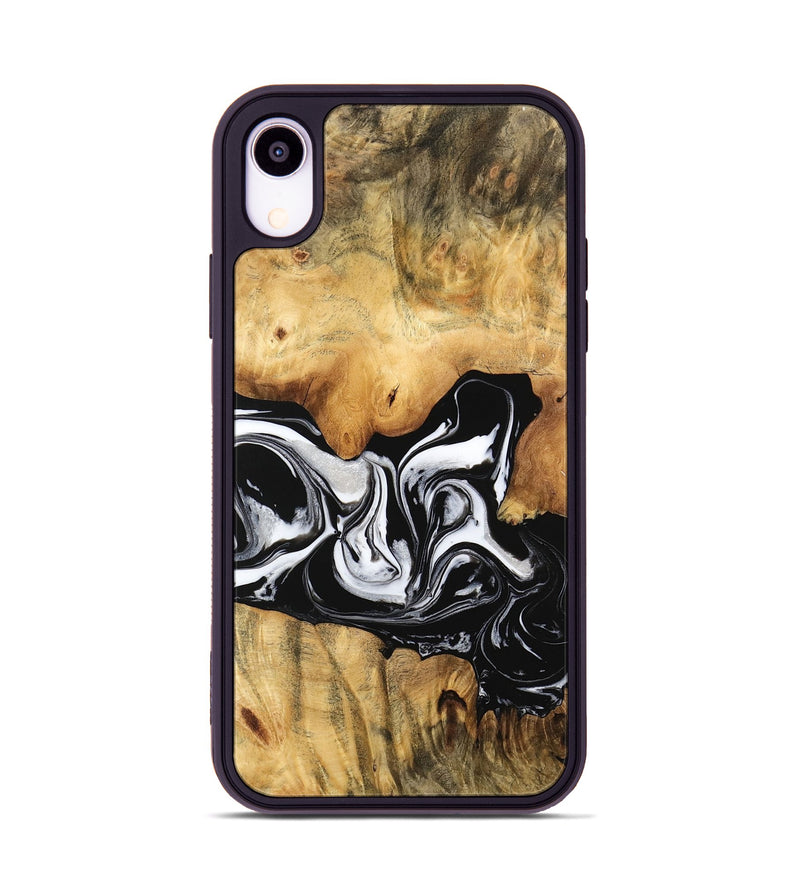 iPhone Xr Wood Phone Case - Salina (Black & White, 744951)