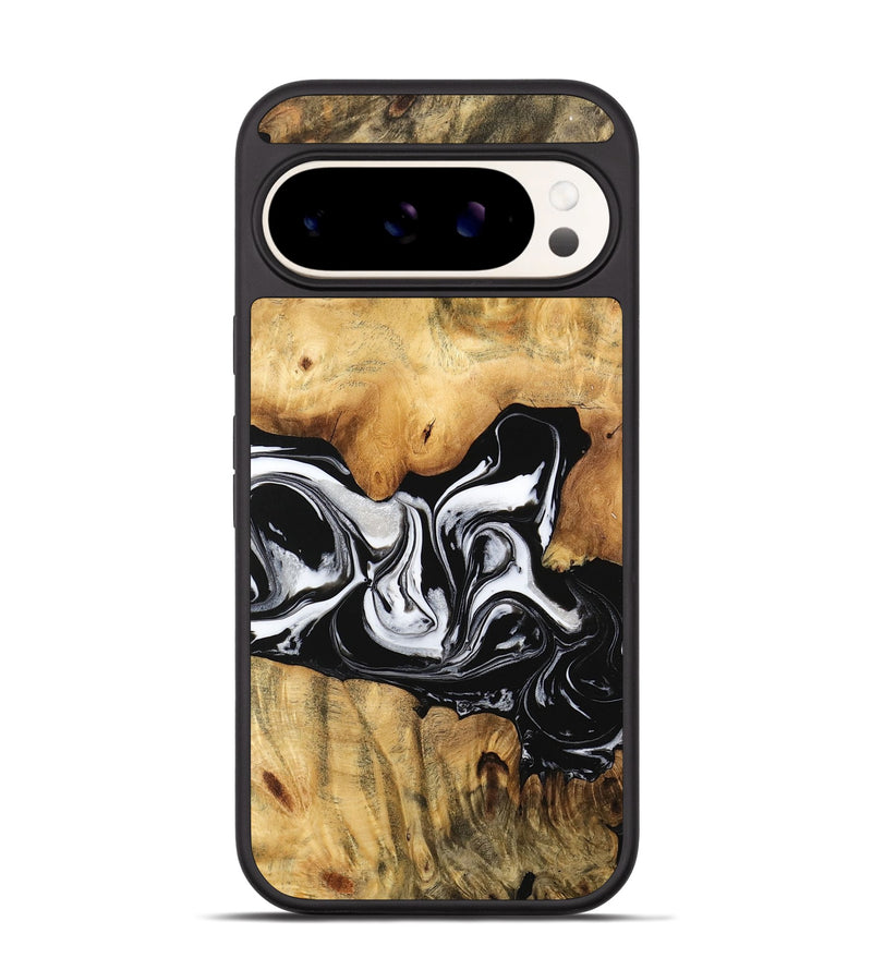 Pixel 9 Wood Phone Case - Salina (Black & White, 744951)