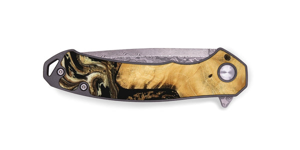 EDC Wood Pocket Knife - Joette (Black & White, 744971)