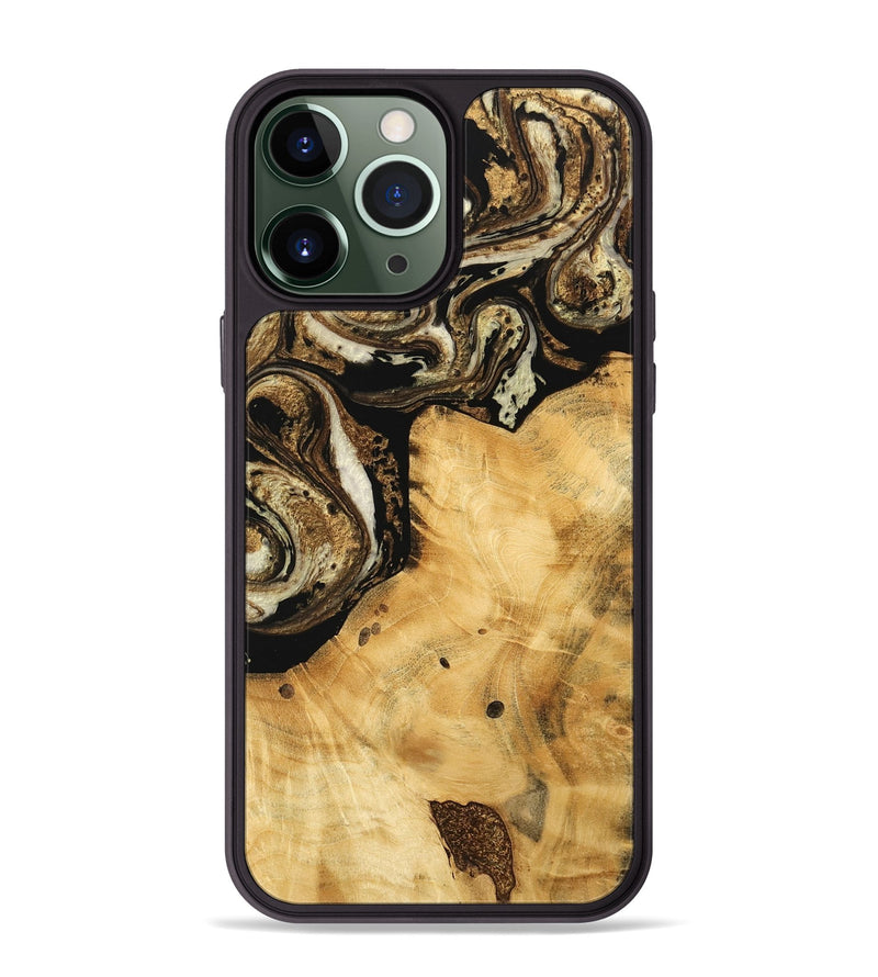 iPhone 13 Pro Max Wood Phone Case - Joette (Black & White, 744971)