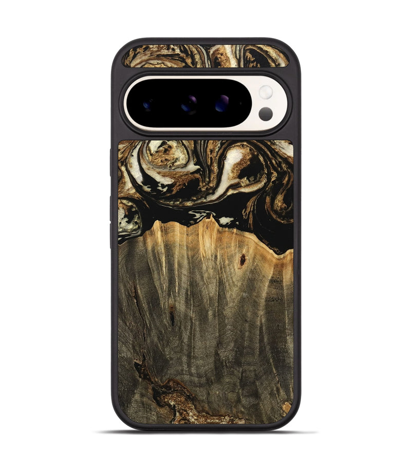 Pixel 9 Wood Phone Case - Hallie (Black & White, 744973)