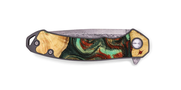 EDC Wood Pocket Knife - Tandi (Green, 744976)