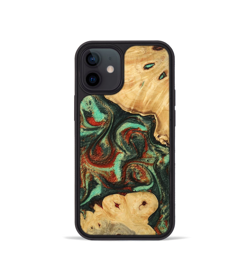 iPhone 12 mini Wood Phone Case - Tandi (Green, 744976)