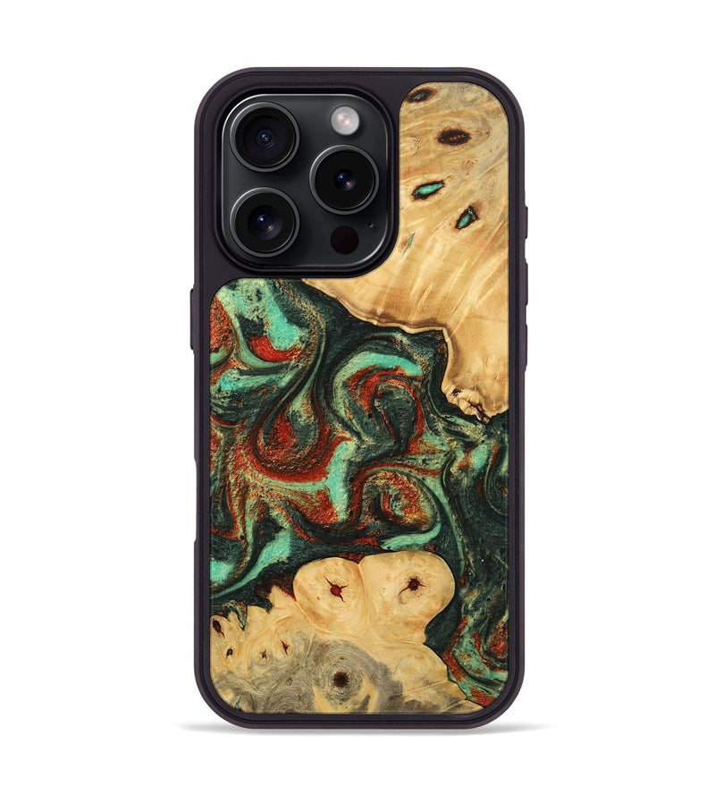 iPhone 16 Pro Wood Phone Case - Tandi (Green, 744976)