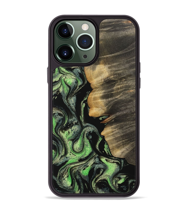 iPhone 13 Pro Max Wood Phone Case - Rigby (Green, 744982)