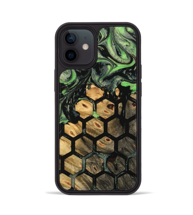 iPhone 12 Wood Phone Case - Tangela (Pattern, 744986)