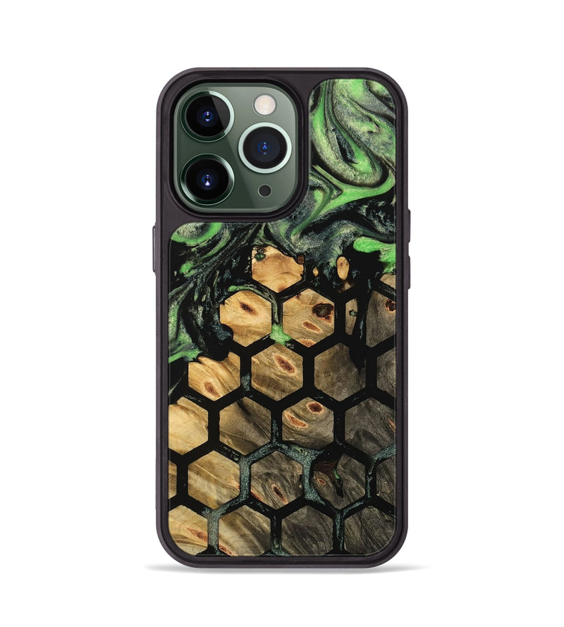 iPhone 13 Pro Wood Phone Case - Tangela (Pattern, 744986)