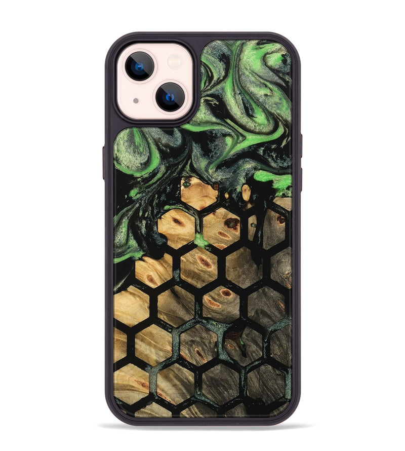 iPhone 14 Plus Wood Phone Case - Tangela (Pattern, 744986)