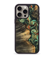 iPhone 15 Pro Max Wood Phone Case - Jaliyah (Green, 744987)