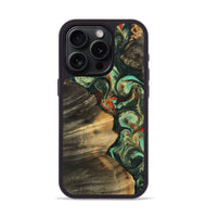 iPhone 15 Pro Wood Phone Case - Jaliyah (Green, 744987)