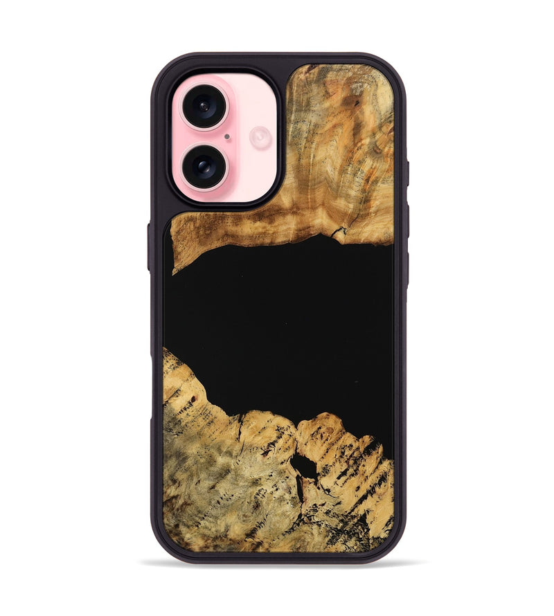 iPhone 16 Wood Phone Case - Sanja (Wood Burl, 744989)