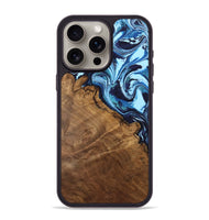 iPhone 15 Pro Max Wood Phone Case - Denisha (Blue, 744991)