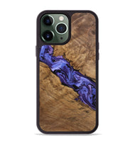 iPhone 13 Pro Max Wood Phone Case - Weaver (Purple, 744992)