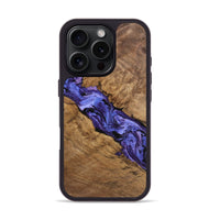 iPhone 16 Pro Wood Phone Case - Weaver (Purple, 744992)