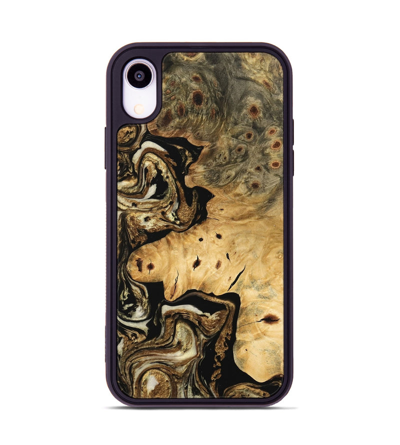 iPhone Xr Wood Phone Case - Tetsuya (Black & White, 744994)