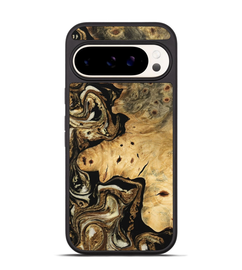 Pixel 9 Wood Phone Case - Tetsuya (Black & White, 744994)