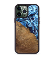 iPhone 13 Pro Max Wood Phone Case - Irva (Blue, 744998)