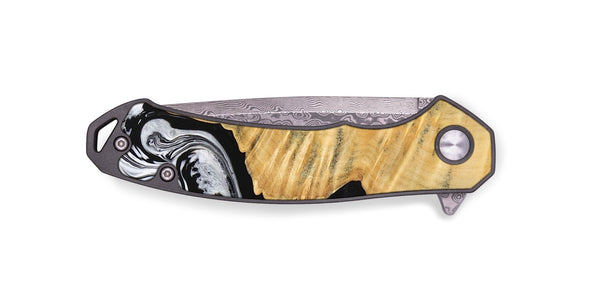 EDC Wood Pocket Knife - Beau (Black & White, 745002)