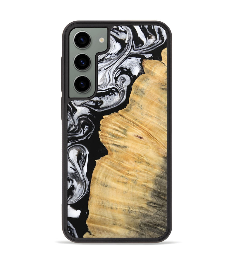 Galaxy S23 Plus Wood Phone Case - Beau (Black & White, 745002)