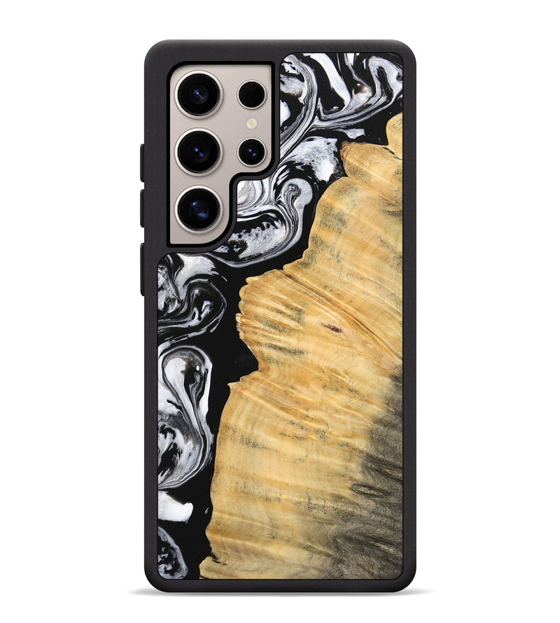 Galaxy S25 Ultra Wood Phone Case - Beau (Black & White, 745002)