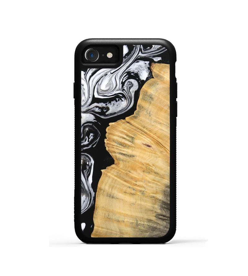 iPhone SE Wood Phone Case - Beau (Black & White, 745002)