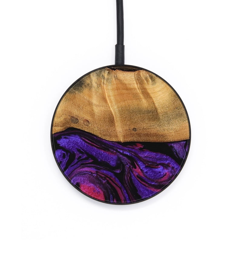 Circle Wood Wireless Charger - Koray (Purple, 745004)