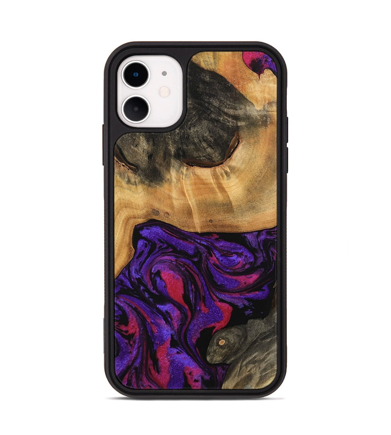 iPhone 11 Wood Phone Case - Koray (Purple, 745004)