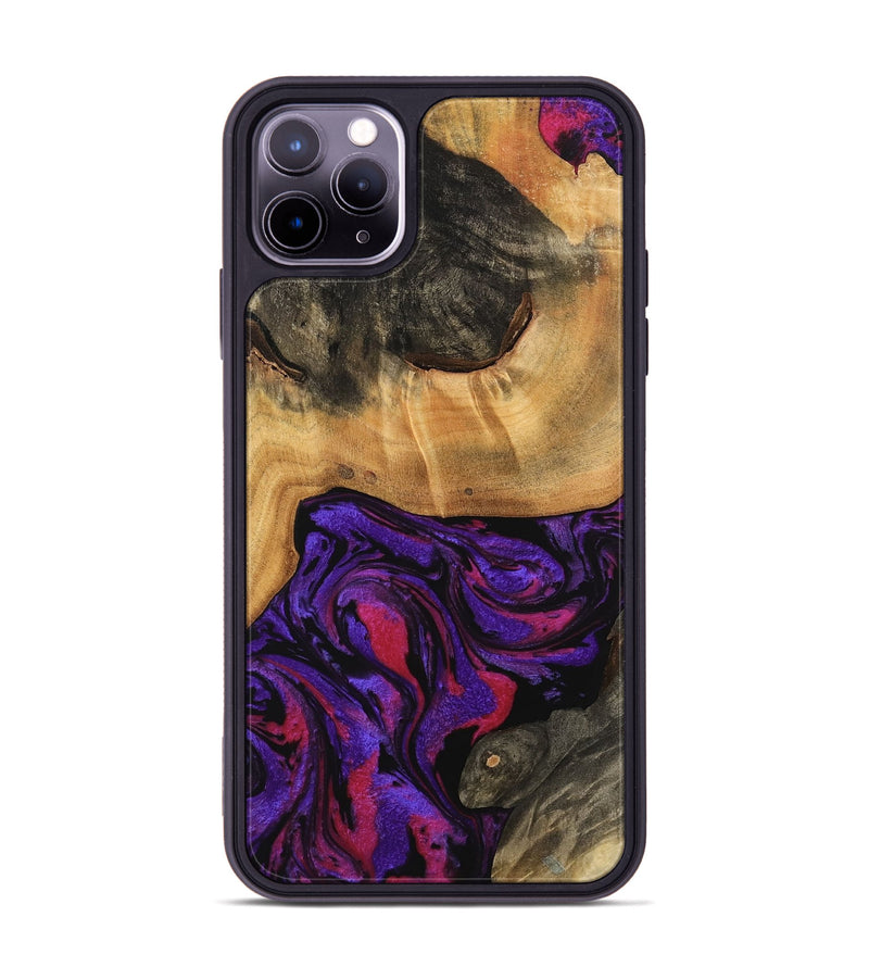 iPhone 11 Pro Max Wood Phone Case - Koray (Purple, 745004)