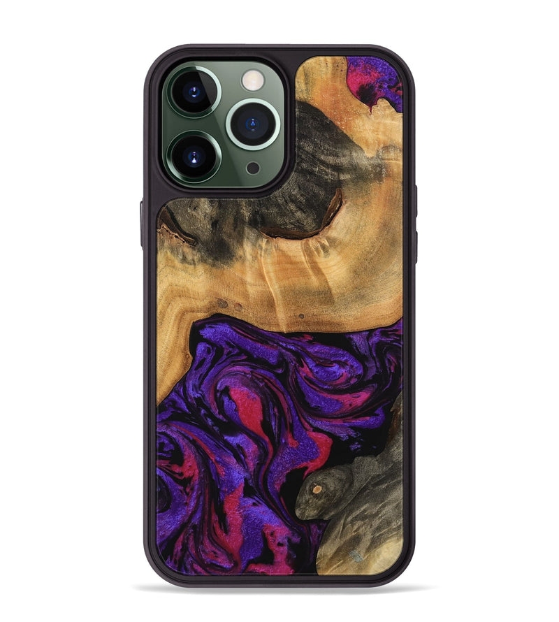 iPhone 13 Pro Max Wood Phone Case - Koray (Purple, 745004)