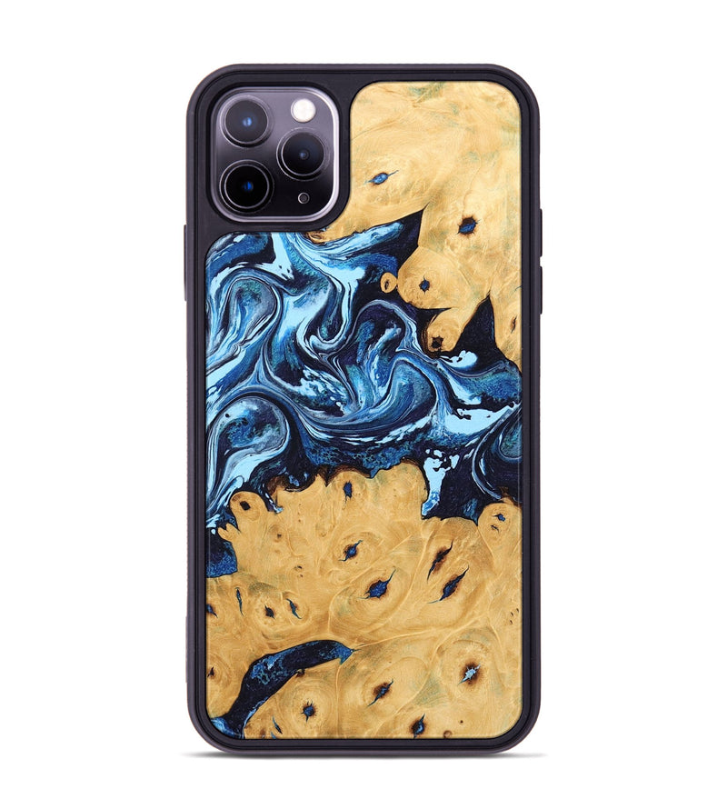 iPhone 11 Pro Max Wood Phone Case - Orland (Blue, 745005)