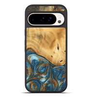 Pixel 9 Pro XL Wood Phone Case - Cory (Teal & Gold, 745006)