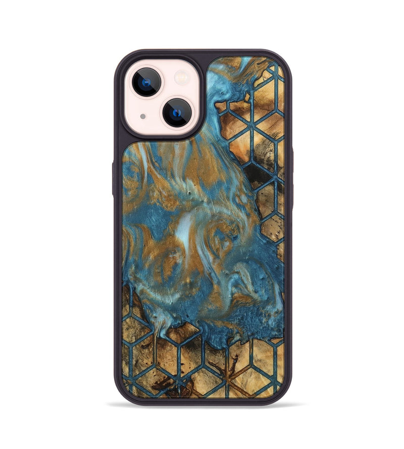 iPhone 14 Wood Phone Case - Cyntha (Pattern, 745007)