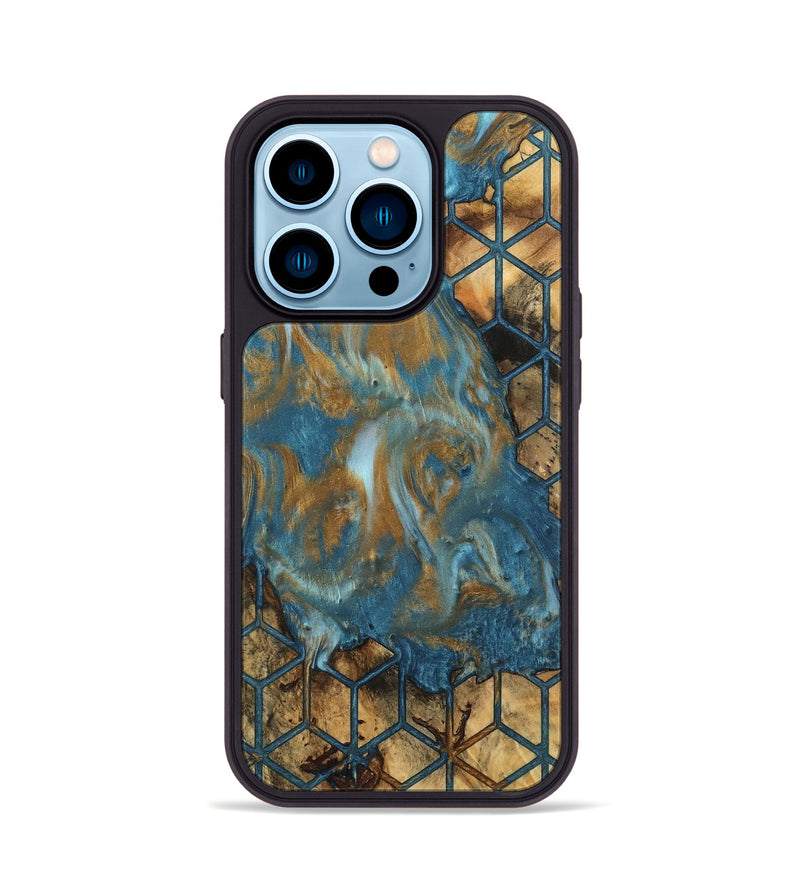 iPhone 14 Pro Wood Phone Case - Cyntha (Pattern, 745007)