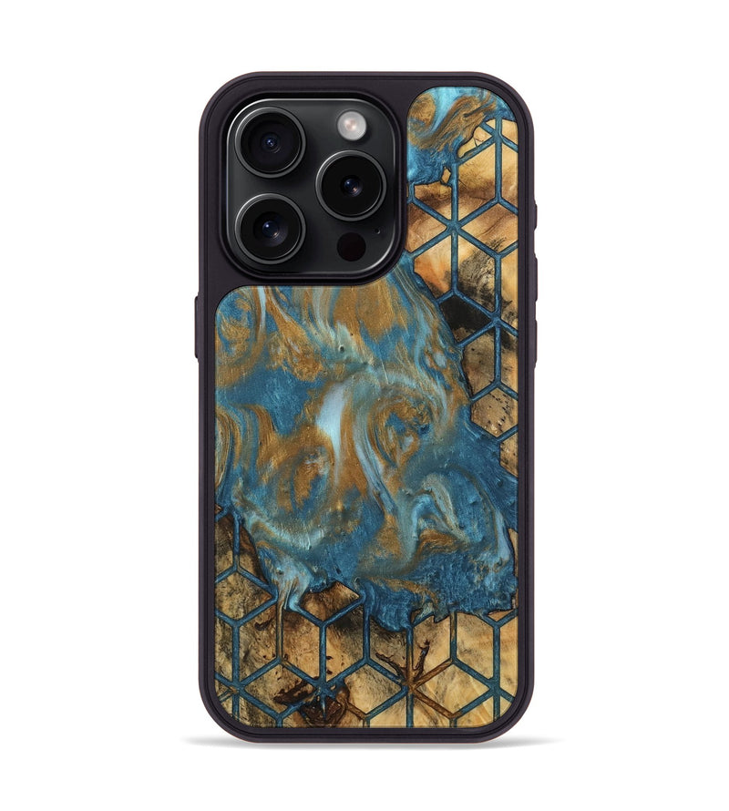 iPhone 15 Pro Wood Phone Case - Cyntha (Pattern, 745007)