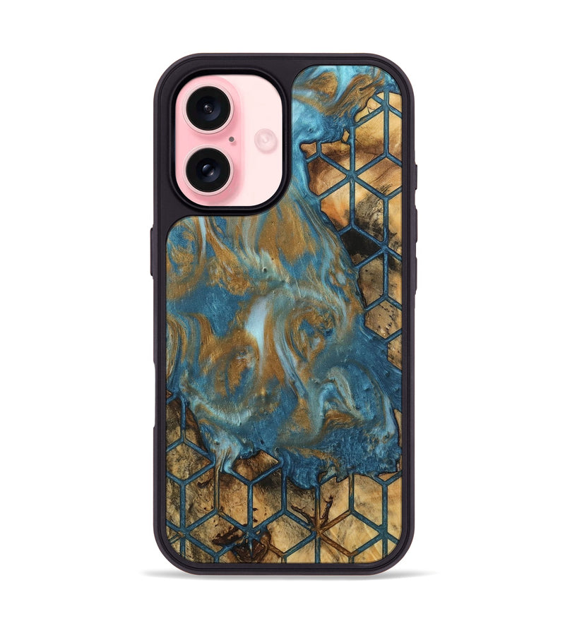 iPhone 16 Wood Phone Case - Cyntha (Pattern, 745007)