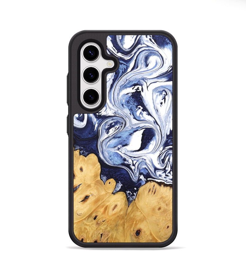 Galaxy S25 Wood Phone Case - Kyla (Blue, 745010)