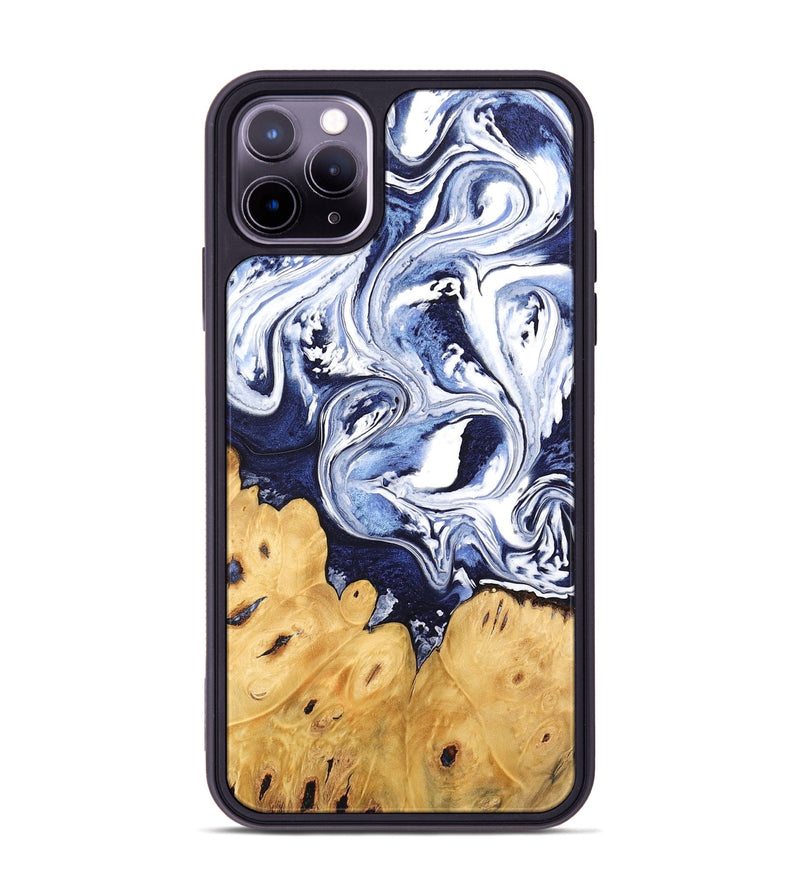 iPhone 11 Pro Max Wood Phone Case - Kyla (Blue, 745010)