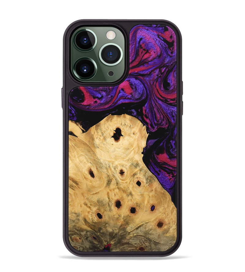 iPhone 13 Pro Max Wood Phone Case - Umaka (Purple, 745012)