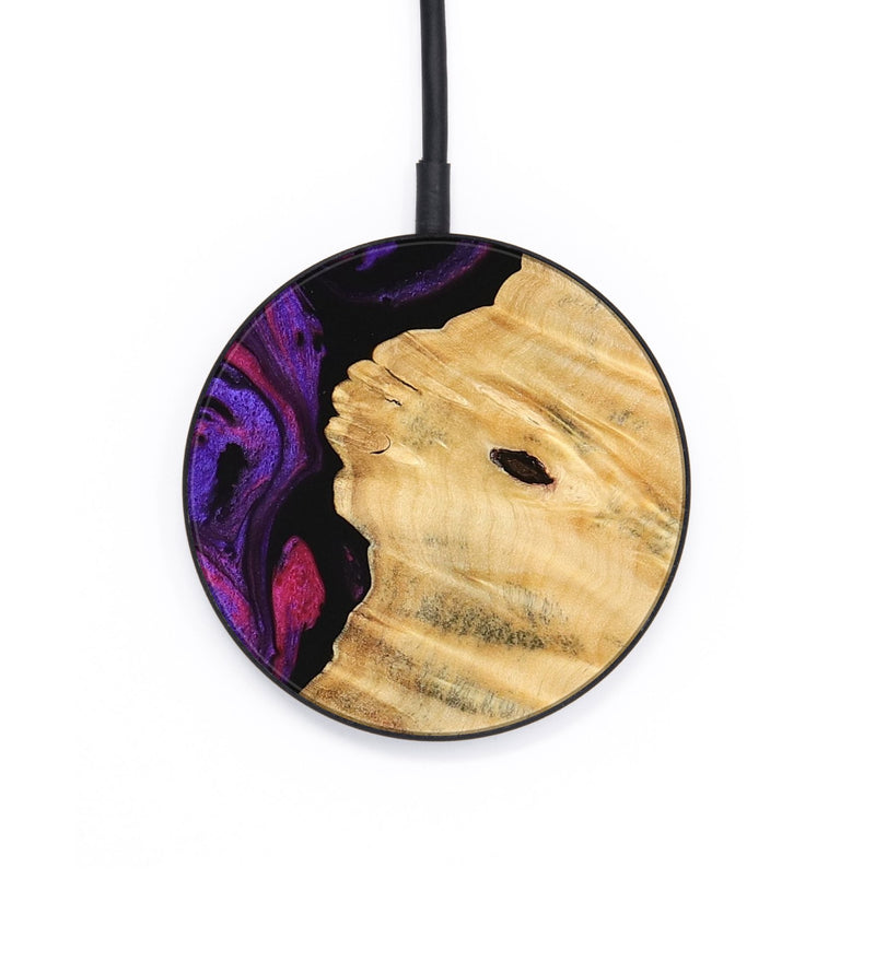 Circle Wood Wireless Charger - Bryn (Purple, 745013)