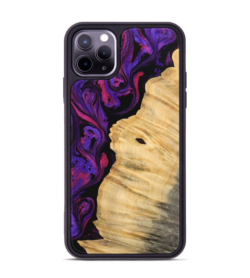 iPhone 11 Pro Max Wood Phone Case - Bryn (Purple, 745013)