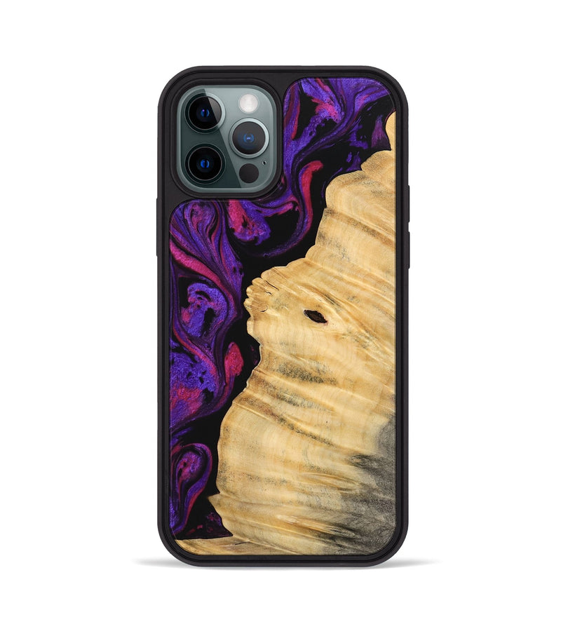 iPhone 12 Pro Wood Phone Case - Bryn (Purple, 745013)