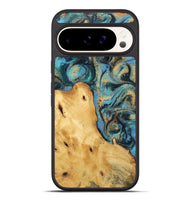 Pixel 9 Pro XL Wood Phone Case - Perle (Teal & Gold, 745016)