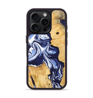 iPhone 16 Pro Wood Phone Case - Shaibal (Blue, 745017)