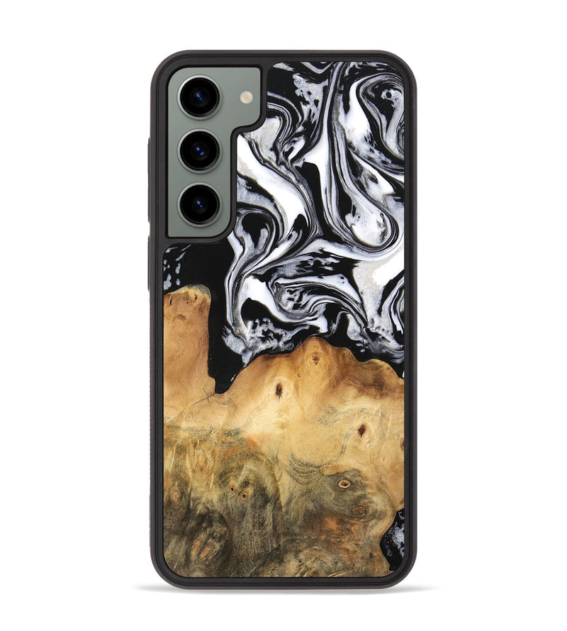 Galaxy S23 Plus Wood Phone Case - Dominic (Black & White, 745020)