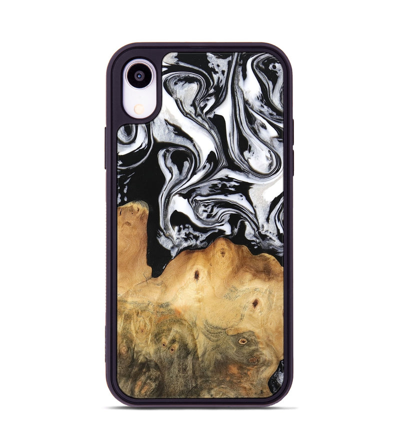 iPhone Xr Wood Phone Case - Dominic (Black & White, 745020)