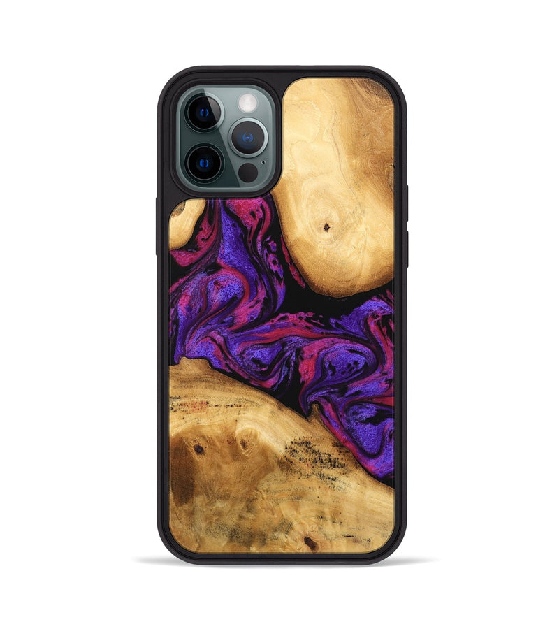 iPhone 12 Pro Wood Phone Case - Adelia (Purple, 745027)