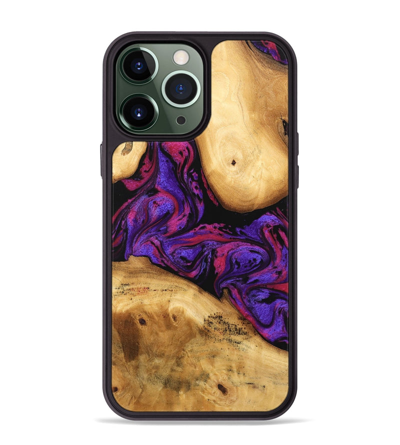 iPhone 13 Pro Max Wood Phone Case - Adelia (Purple, 745027)