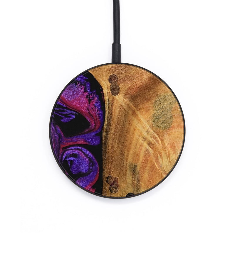 Circle Wood Wireless Charger - Vimal (Purple, 745031)